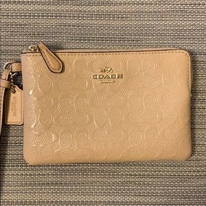 Coach wipeable wristlet